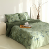 Flame Double Deluxe Cotton Satin Duvet Cover Set 200x220 cm Tile