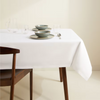 Genoa Woven Linen Stain Resistant Table Cloth White