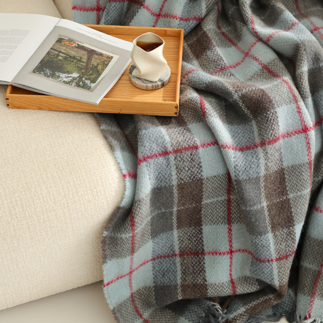 Woolmark Double Pure Wool Blanket Claret Red