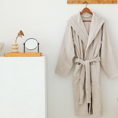 Ultra Soft 100% Cotton Bathrobe Anthracite