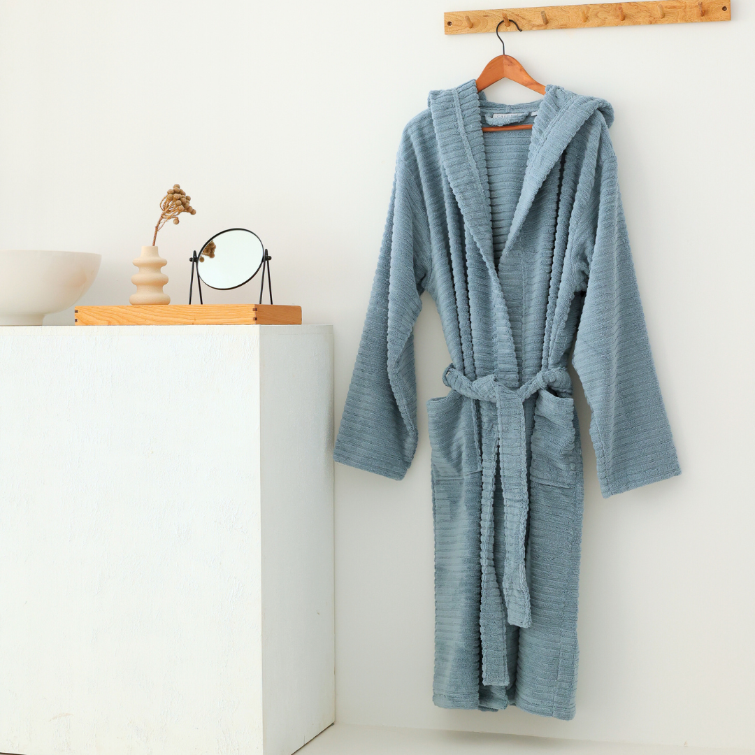 Ultra Soft 100% Cotton Bathrobe Anthracite