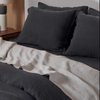 Allure Muslin Cotton Double Duvet Cover 200x220 cm Anthracite