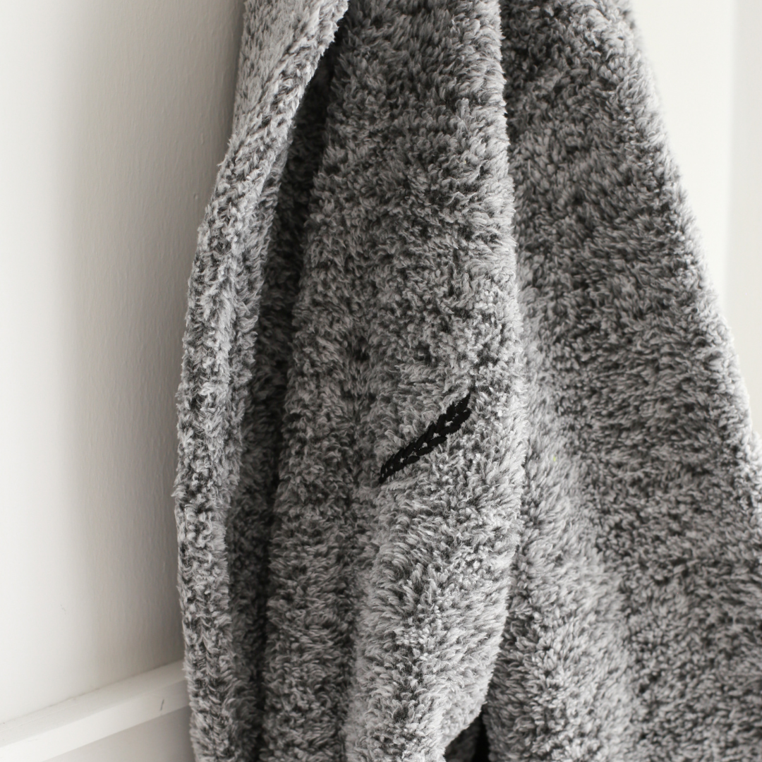 Unisex Fleece Welsoft Dressing Gown Gray