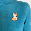 Fox Handmade Ceramic Brooch - Lapel Pin