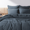 Allure Muslin Cotton Double Duvet Cover 200x220 cm Midnight Blue