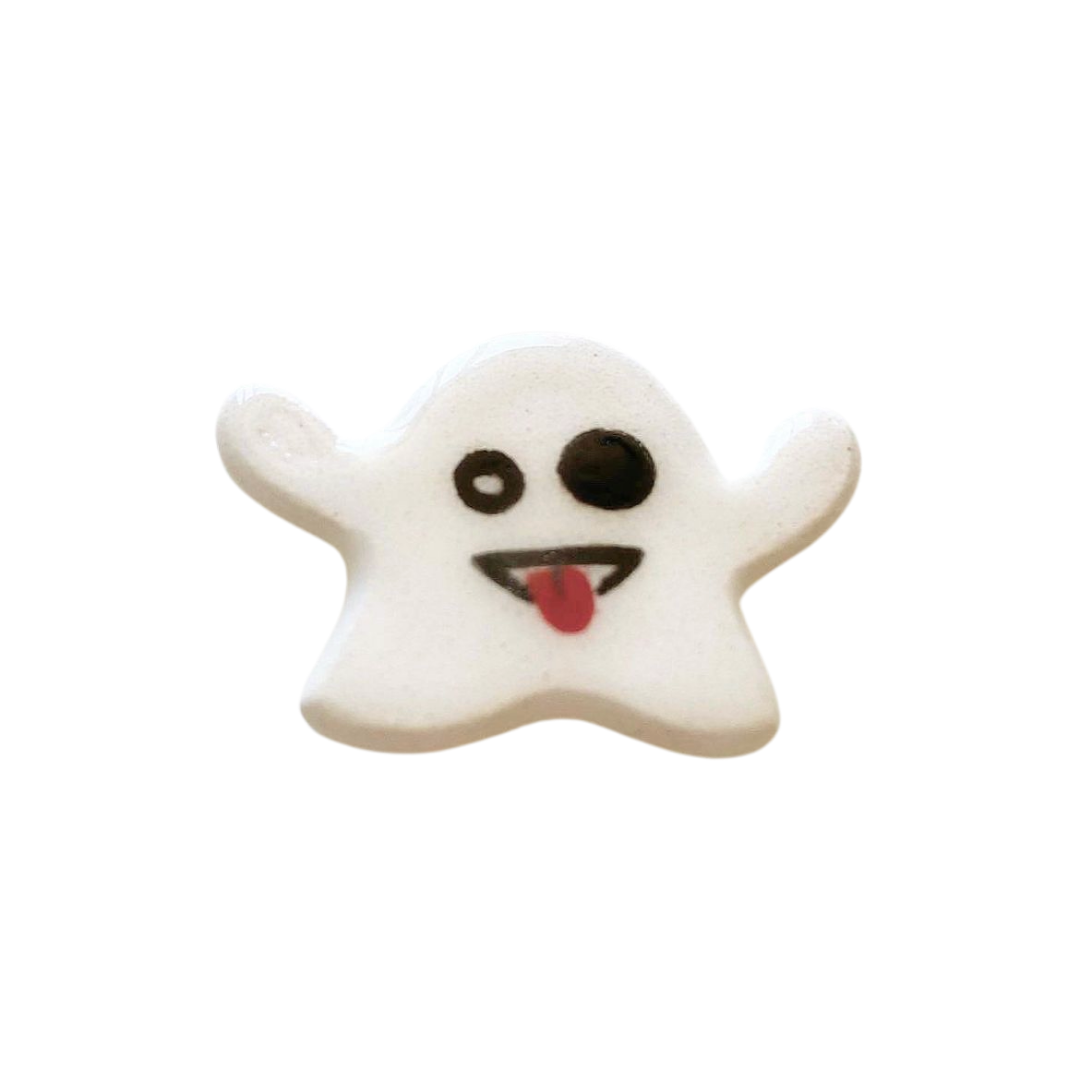 Ghost Handmade Ceramic Brooch - Lapel Pin