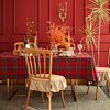 Tartan Plaid Tablecloth Red 