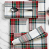 Plaid Tartan Napkin White (Set of 2)