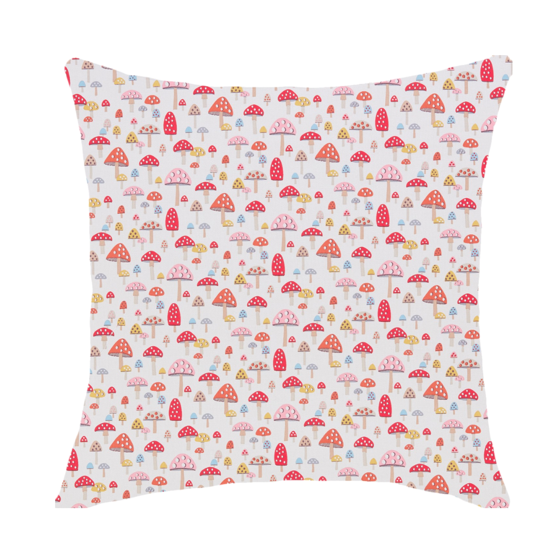 Mushroom Throw Pillow Cover 45x45 cm