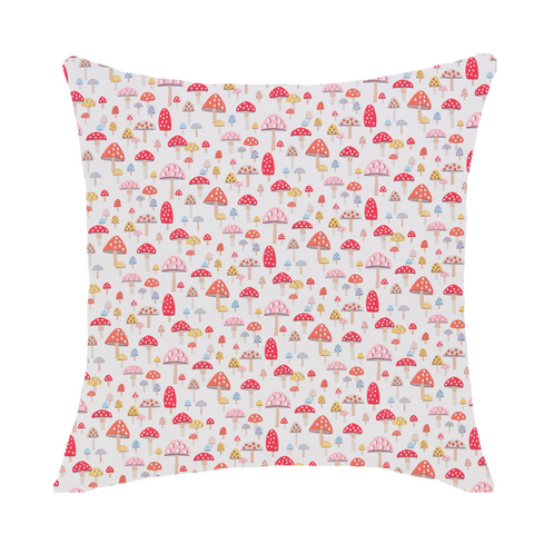 Mushroom Throw Pillow Cover 45x45 cm