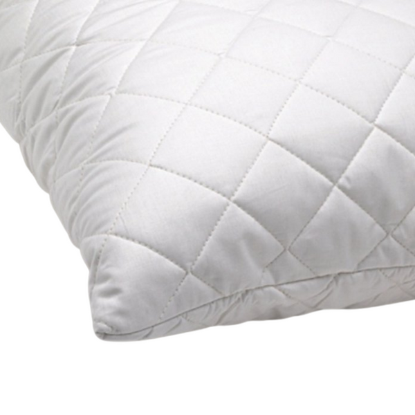 Quilted Pillow Cover 50x70 cm White