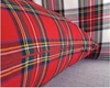 Tartan Plaid Cushion Cover 45x45 cm Red