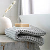 Waffle 100% Cotton Bath Towel 80x160 Ice Gray