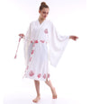 Coral Kimono White
