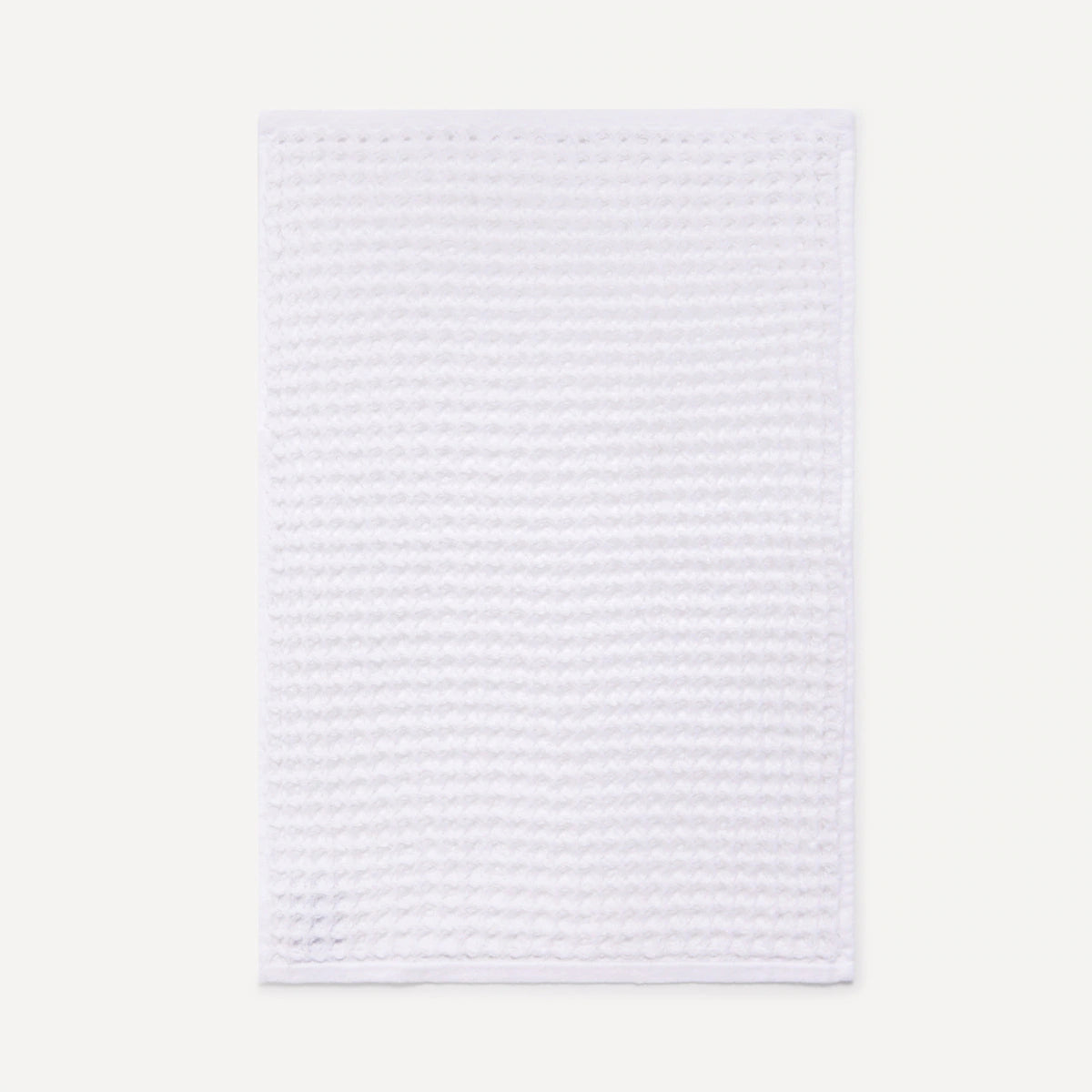 Waffle 100% Cotton Face Towel 50x80 cm White