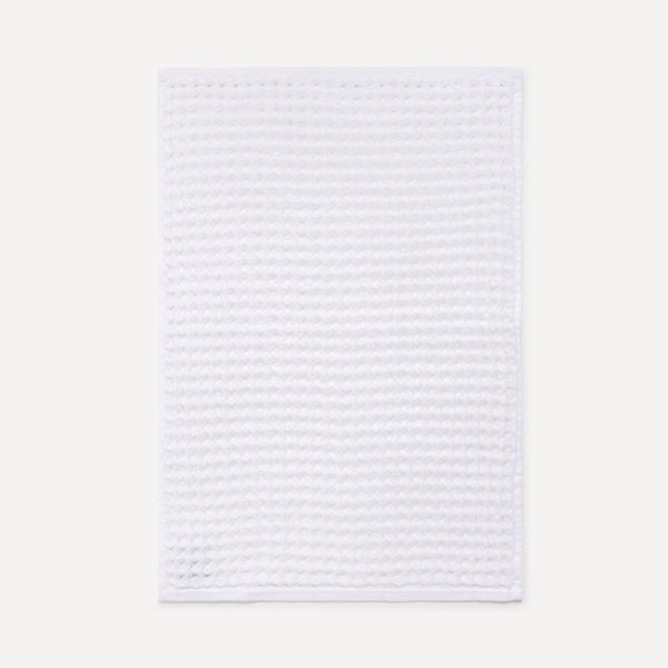 Waffle 100% Cotton Face Towel 50x80 cm White