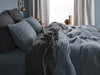 Allure Muslin Cotton Double Duvet Cover 200x220 cm Midnight Blue