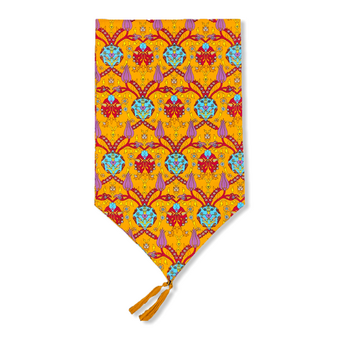 Tulip and Carnation Pattern Runner Yellow