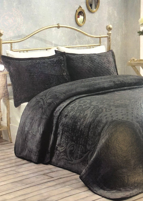 Ariane Double Bedspread Set Black