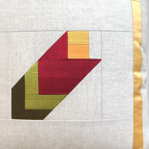 Patchwork Linen Cushion