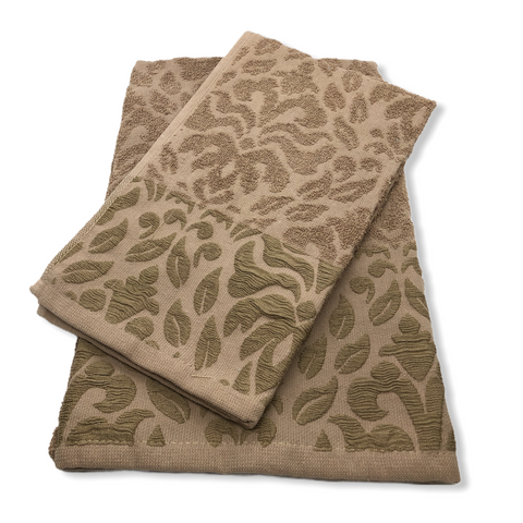 Portofino 2-Piece Guest Towel Set Brown