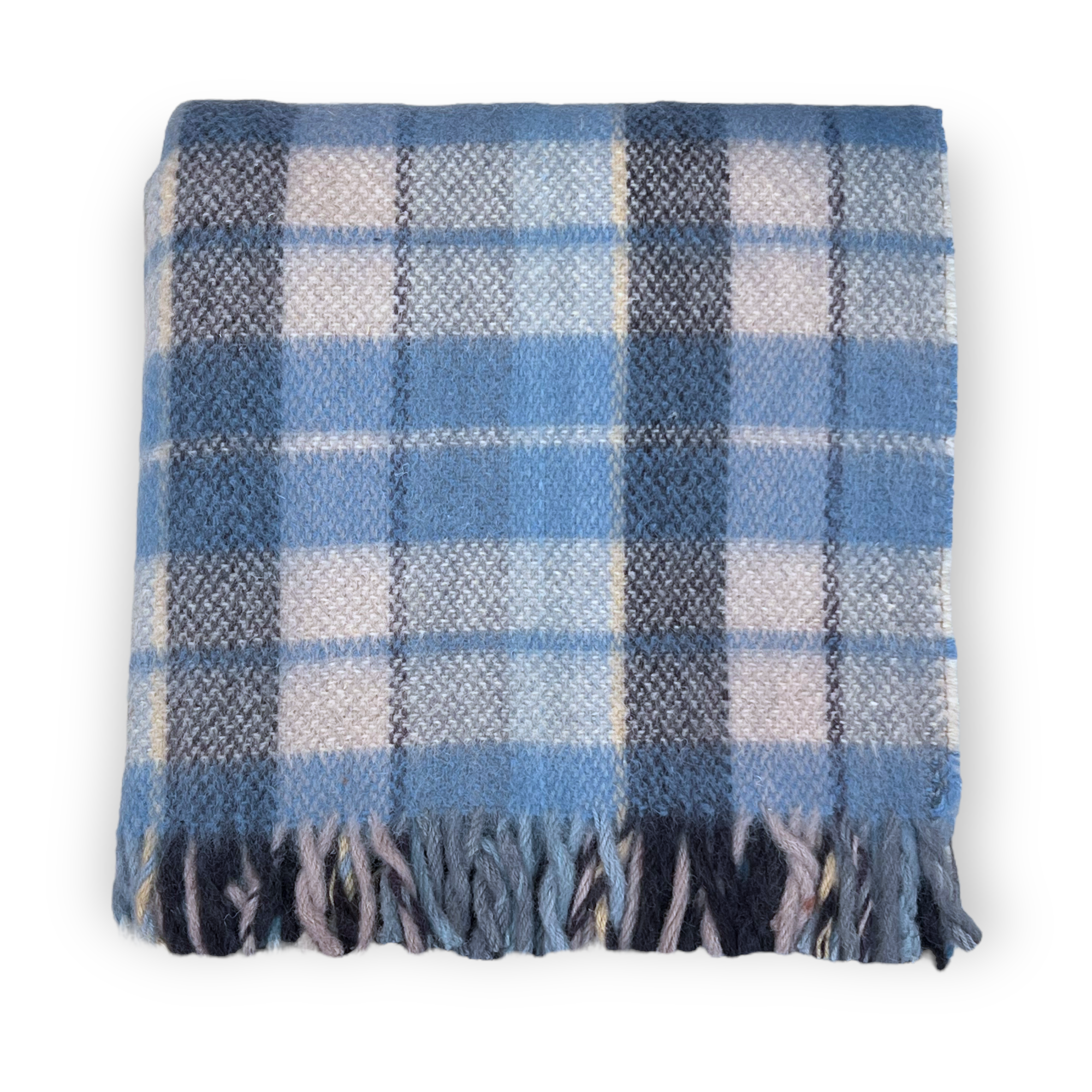 Woolmark Double Pure Wool Blanket Aviator Blue